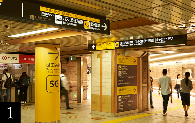 三軒茶屋駅改札